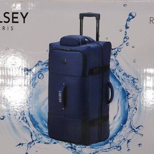 Delsey Raspail 28" Eco-conscious Blue Rolling Duffle Luggage New in Box